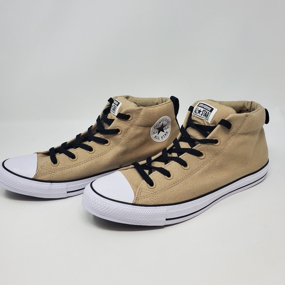 Converse Brown Canvas Hi Top Shoes
